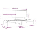 Day Bed without Mattress 90x200 cm Solid Wood Pine 3108132