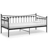 Sofa Bed Frame Black Powder-coated metal 200 x 90 cm 324755