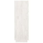 Book Cabinet/Room Divider White 80x35x103 cm Solid Pinewood 810885