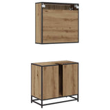 Bathroom Furniture Set 2 pcs Artisan Oak Engineered Wood 3402346