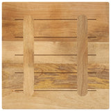 Table Top 60x60x1.5 cm Square Solid Wood Rough Mango 371325