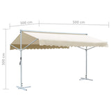 Free Standing Awning 500x300 cm Cream 145883