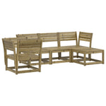 ZNTS 5 Piece Garden Lounge Set Impregnated Wood Pine 3216919