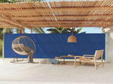 Patio Retractable Side Awning 180x600 cm Blue 317966