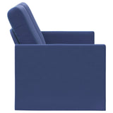 2 Seater Sofa Police Blue 130 x 81 x 82 cm Velvet 42041066