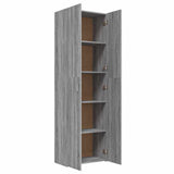 Office Cabinet Grey Sonoma 60x32x190 cm Engineered Wood 815280
