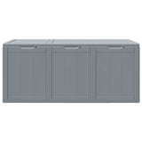151235 Garden Storage Box 270L Grey PP Wood Look