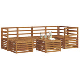 Sectional Sofa Set 7 pcs Natural Solid Acacia Wood 3375109