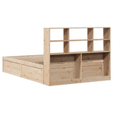 Bed Frame without Mattress 140x190 cm Solid Wood Pine 3323467