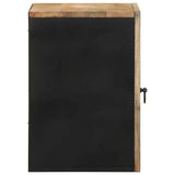 Bathroom Hanging Cabinet Black 38x33.5x48 cm Solid Wood Mango 4018648