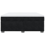 Box Spring Bed with Mattress Black 180x200 cm Velvet 3285301