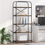 Bookshelf Smoked Oak 80 x 30 x 183 cm Engineered wood 879835