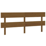 Bed Headboard Honey Brown 184x3x81 cm Solid Wood Pine 819088