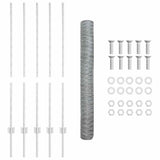 Welded Wire Fence 10 x 1.2 m Hot-Dip Galvanised Steel 3336969