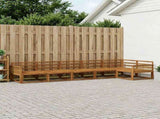 Outdoor Sofa Set 6 pcs Natural Solid Acacia Wood 3382607