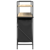 Laundry Basket 3 Compartments with Shelves Sonoma Oak 859081