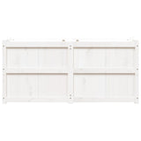 Garden Planter White 150x50x70 cm Solid Wood Pine 837490