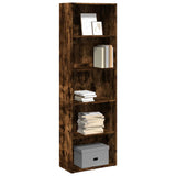Bookcase Smoked Oak 60x30x189 cm Engineered Wood 857921