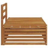 Outdoor End sofa Natural 115 x 83 x 73 cm Solid Acacia Wood 900572