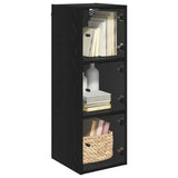 Wall Cabinet Black Oak 35 x 37 x 102 cm Engineered Wood 882909