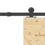 Sliding Door with Hardware Set 85x210 cm Solid Wood Pine 3332623