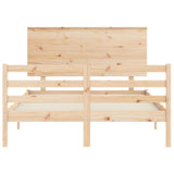 Bed Frame without Mattress 120x200 cm Solid Wood 3195216