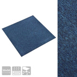 ZNTS Carpet Floor Tiles 20 pcs 5 m² 50x50 cm Dark Blue 147315