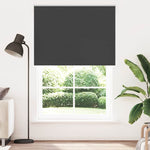 ZNTS Roller Blind Blackout Black 150x230 cm Fabric Width 146.6 cm Polyester 4010956