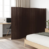 Room Divider Dark Brown Width 600 cm Height 165 cm Bamboo 377009