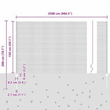 Fence and Post Silver 1.5 x 25 m Steel 3336374