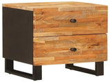 Bedside Cabinet Brown 40 x 33 x 46 cm Solid Mango Wood 4018294