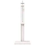 Outdoor Shower 206 cm Solid Pine Wood and Stainless Steel White 886333