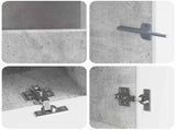 5 Piece LED TV Cabinet Concrete Grey Engineered Wood 3416923