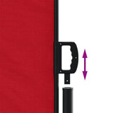 Retractable Side Awning Red 100x1000 cm 4004687