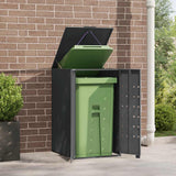Wheelie Bin Storage for Single Bin Anthracite 69x79x117 cm Steel 4008426