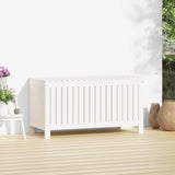 Garden Storage Box White 115x49x60 cm Solid Wood Pine 823837