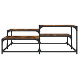 Coffee Table Smoked Oak 107x107x40 cm Engineered Wood 837754