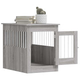 Dog Crate Furniture Grey Sonoma 55x80x68 cm Engineered Wood 838328