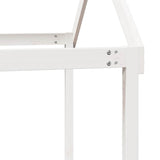 Kids' Bed Roof White 207x95.5x159 cm Solid Wood Pine 846965