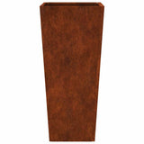 Garden Planter 35x35x75 cm Weathering Steel 851092