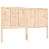 Bed Frame without Mattress King Size Solid Wood 3194511