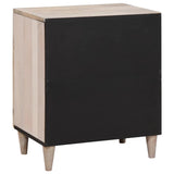 Bedside Cabinet Beige 50 x 33 x 60 cm Solid Acacia wood 4018127