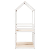 Bunk Bed without Mattress White 75x190 cm Small Single Solid Wood Pine 3282130