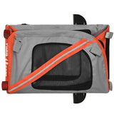 Pet Bike Trailer Orange and Grey Oxford Fabric and Iron 93893