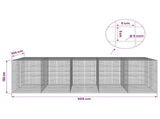 Gabion with 5 mm Wire and 5x5 cm Mesh 500x100x150 cm 3464380