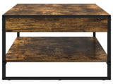 Coffee Table Smoke Oak 80 x 50 x 40 cm Engineered Wood 886440