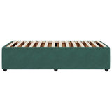 Bed Frame without Mattress Dark Green 80x200 cm Velvet 3284973