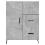 Highboard Concrete Grey 69,5x34x180 cm Engineered Wood 3198485