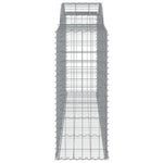 Arched Gabion Baskets 6 pcs 300x50x120/140 cm Galvanised Iron 3146723