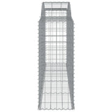 Arched Gabion Baskets 6 pcs 300x50x120/140 cm Galvanised Iron 3146723